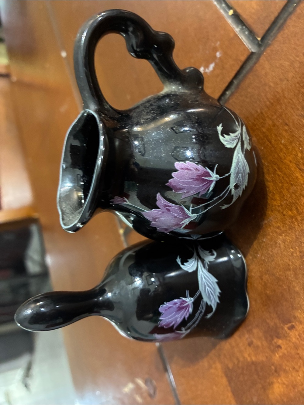 Fenton Vintage art glass bell & pitcher
